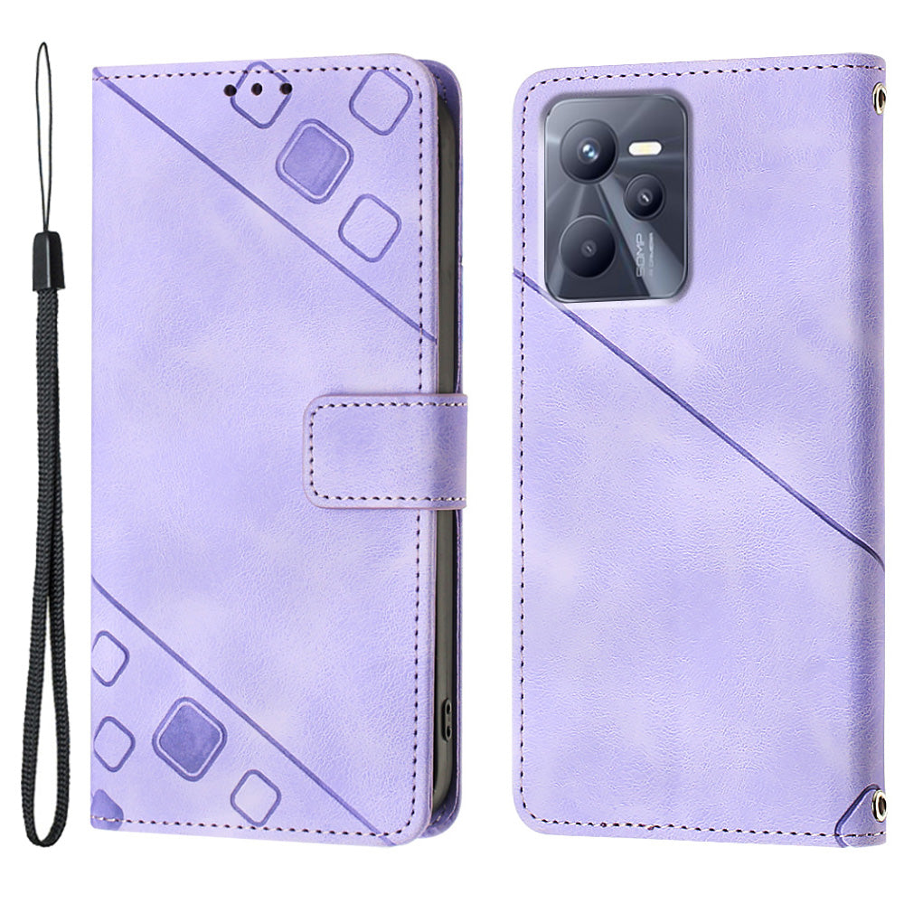 PT005 YB Imprinting Series-6 for Realme C35 4G PU Leather Phone Case Cover Wallet Stand Phone Holder PT005 YB Imprinting Series-6 for Realme C35 4G PU Leather Phone Case Cover Wallet Stand Phone Holder